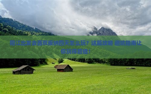 阳江去云南西双版纳四日游