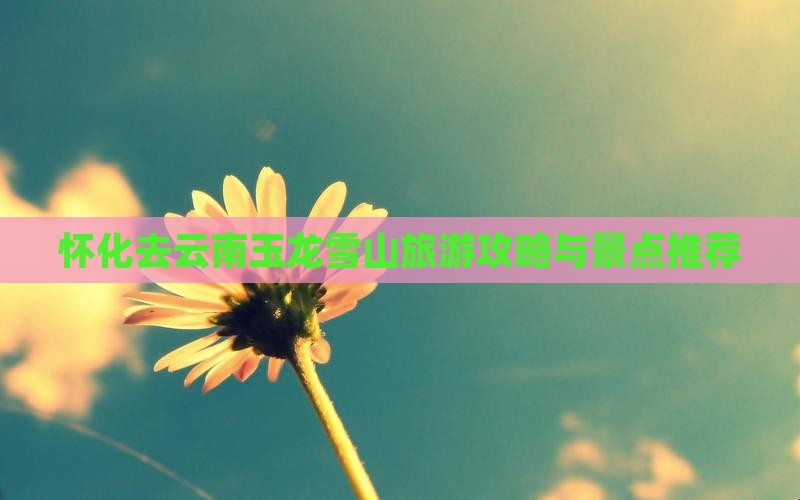 怀化去云南玉龙雪山个人游