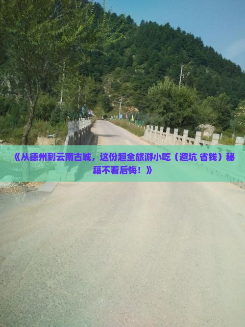 德州去云南古城旅游小吃