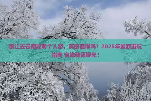 镇江去云南昆明个人游