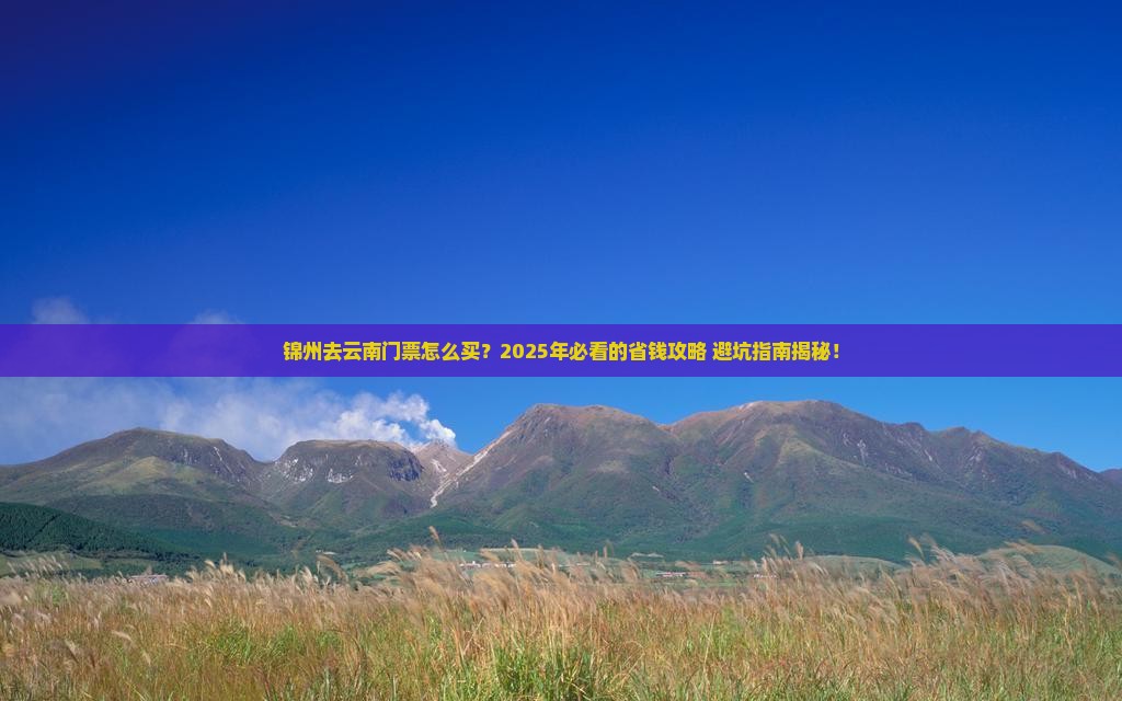 锦州去云南门票