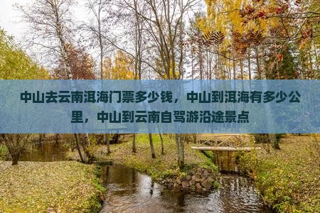 中山去云南洱海门票
