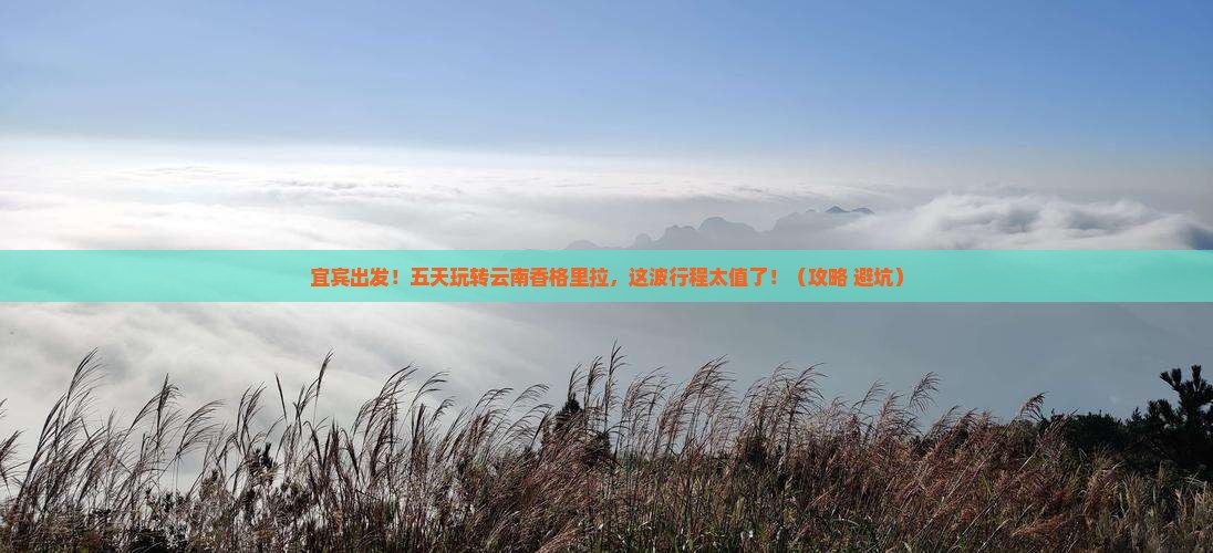 宜宾去云南香格里拉五日游