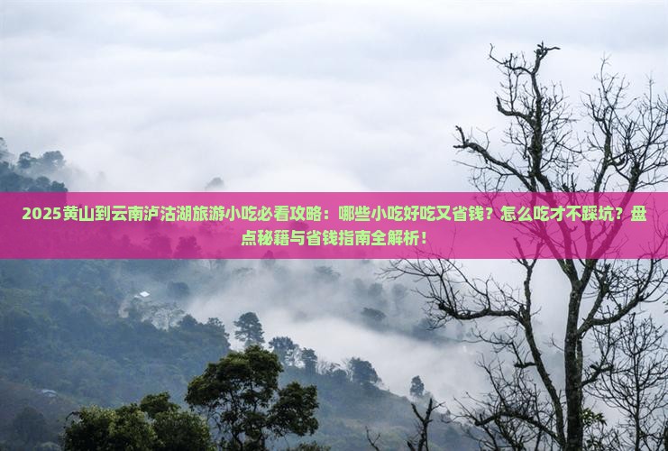 黄山到云南泸沽湖旅游小吃