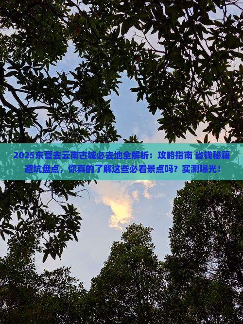 东营去云南古城必去地