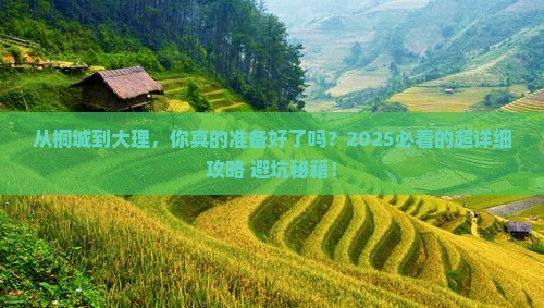桐城到云南大理攻略