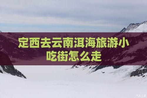 定西去云南洱海旅游小吃