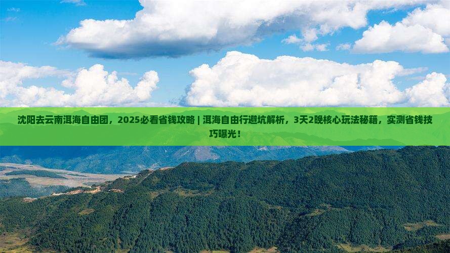 沈阳去云南洱海自由团