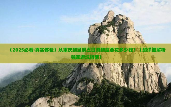 重庆到云南昆明五日游