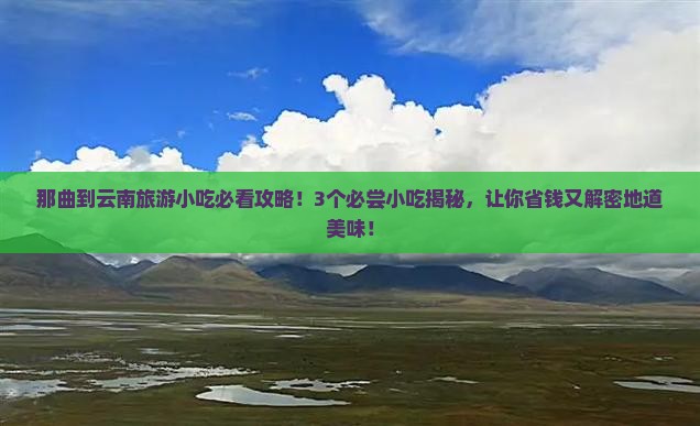 那曲到云南旅游小吃