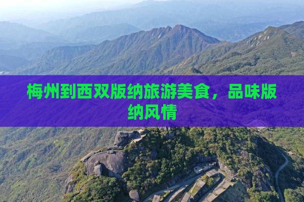 梅州到云南西双版纳旅游小吃