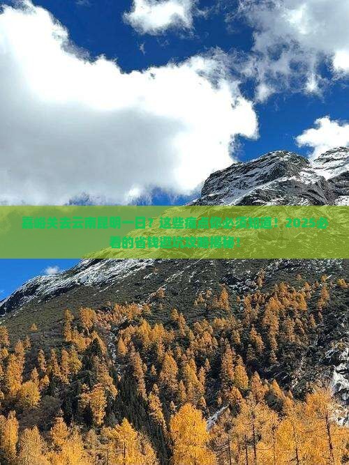 嘉峪关去云南昆明一日
