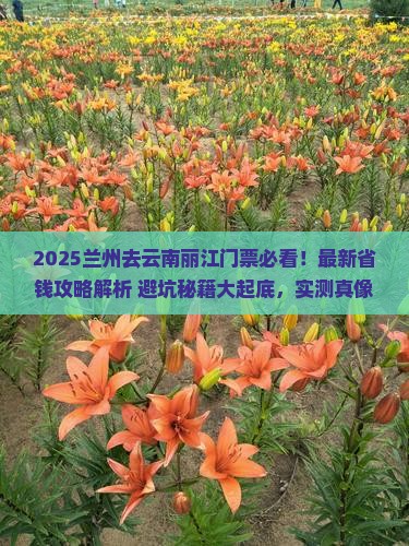 兰州去云南丽江门票