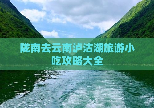 陇南去云南泸沽湖旅游小吃