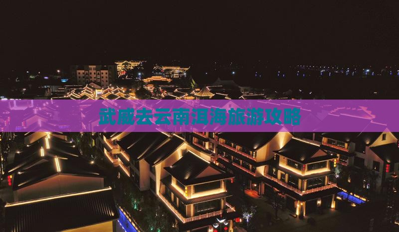 武威去云南洱海门票