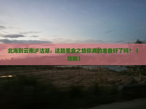 北海到云南泸沽湖旅游小吃