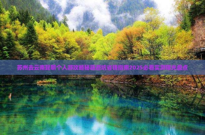 苏州去云南昆明个人游