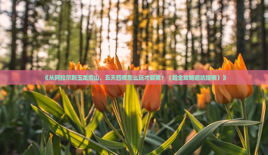 阿拉尔到云南玉龙雪山五日游
