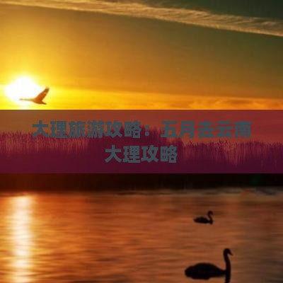 五月去云南大理攻略