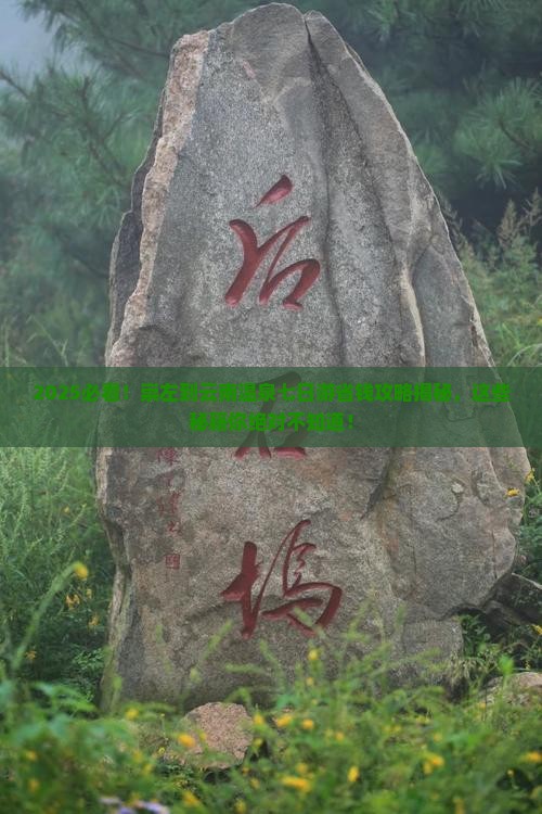 崇左到云南温泉七日游