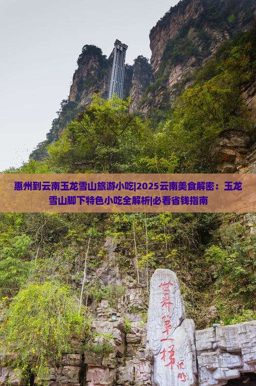 惠州到云南玉龙雪山旅游小吃