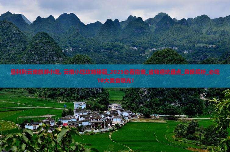 垦利到云南旅游小吃