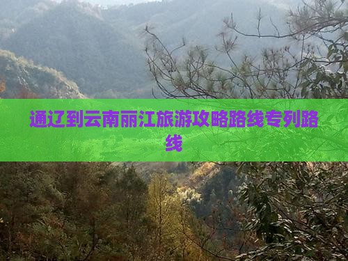 通辽到云南丽江旅游