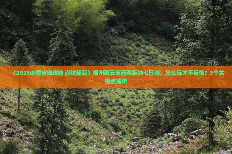 福州到云南西双版纳七日游