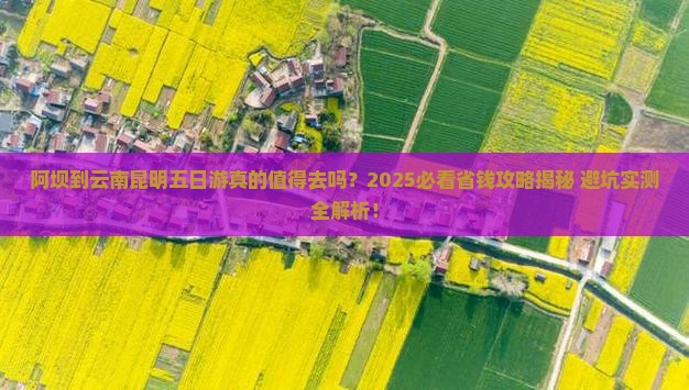 阿坝到云南昆明五日游