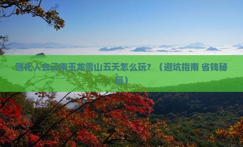 通化去云南玉龙雪山五日游
