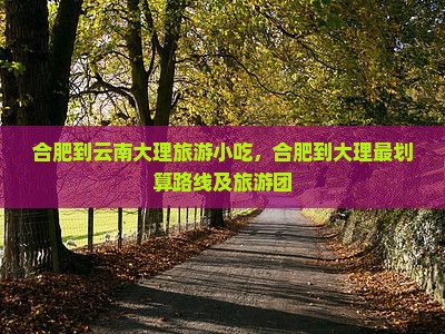 合肥到云南大理旅游小吃