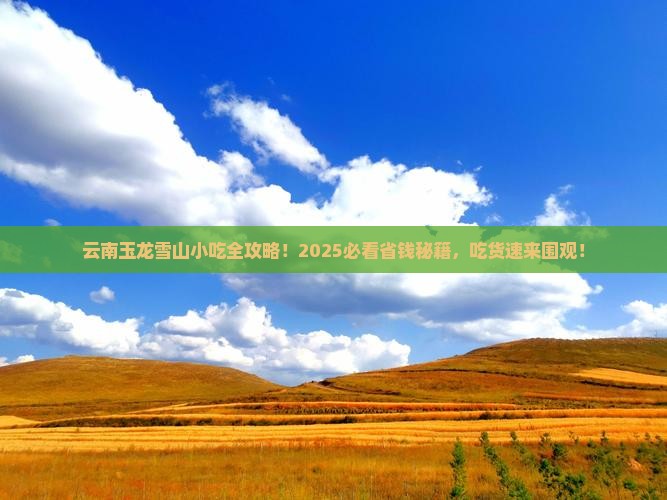 本溪去云南玉龙雪山旅游小吃