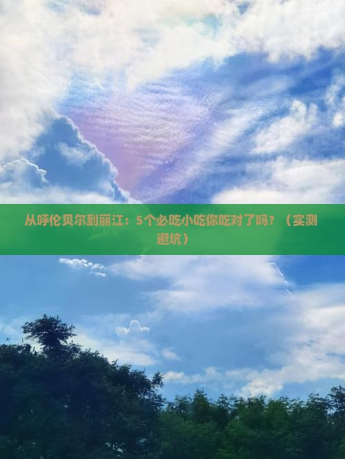 呼伦贝尔去云南丽江旅游小吃
