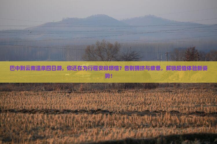 巴中到云南温泉四日游