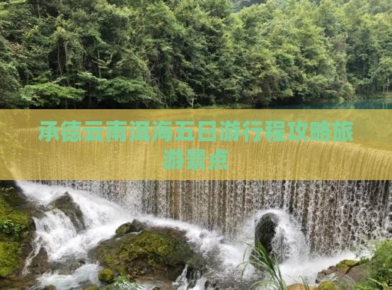 承德去云南洱海五日游