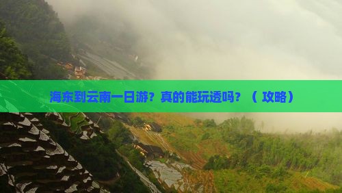 海东到云南一日