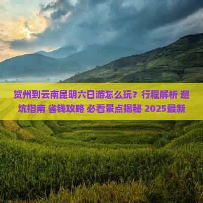 贺州到云南昆明六日游