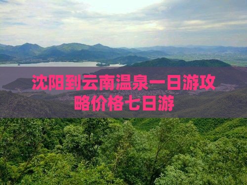 沈阳到云南温泉一日