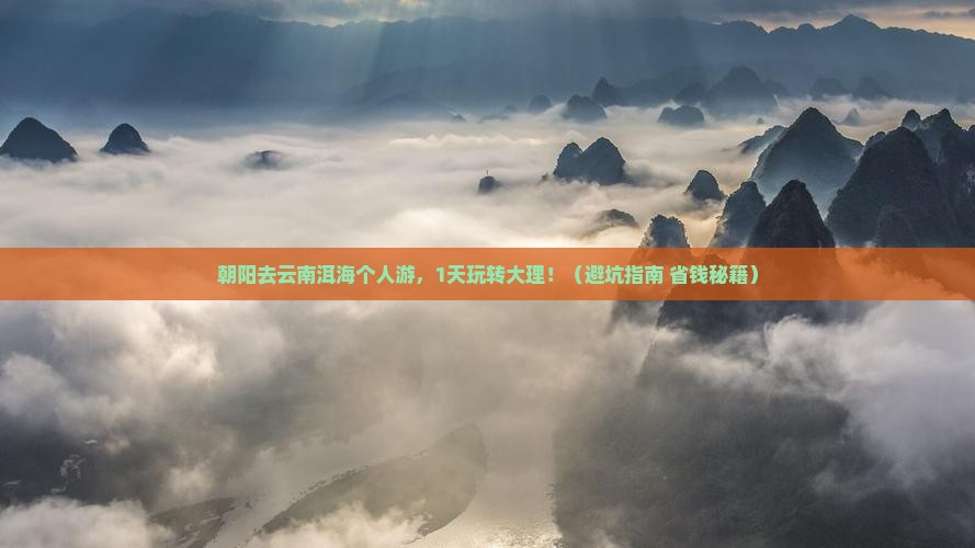 朝阳去云南洱海个人游