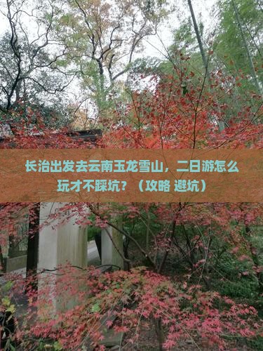 长治去云南玉龙雪山二日游