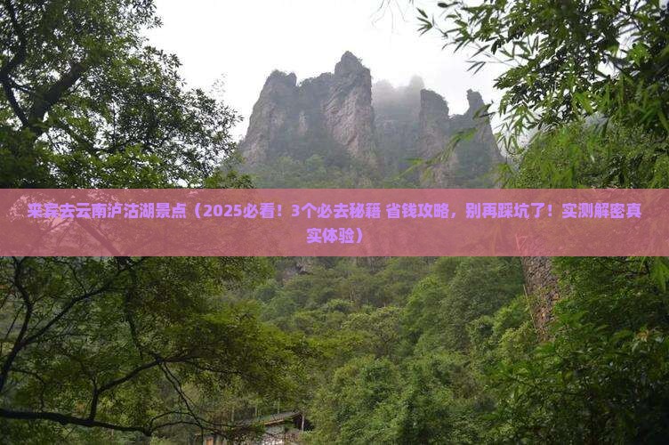 来宾去云南泸沽湖景点