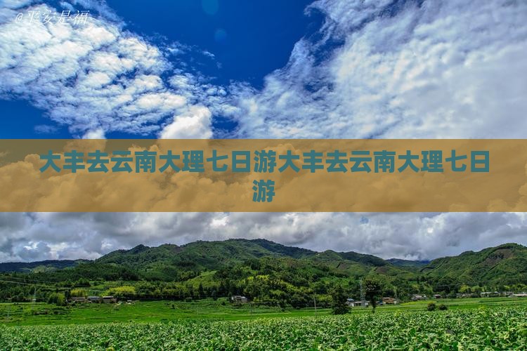 大丰去云南大理七日游