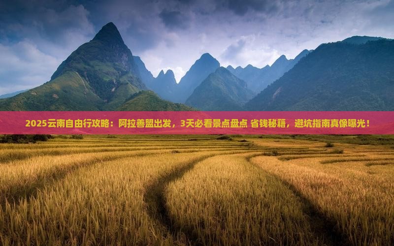 阿拉善盟到云南自由行