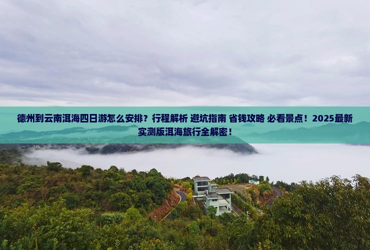 德州到云南洱海四日游