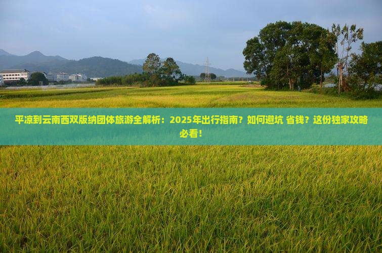 平凉去云南西双版纳团体旅游