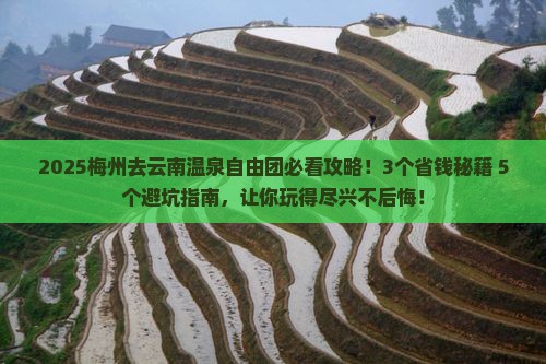 梅州去云南温泉自由团