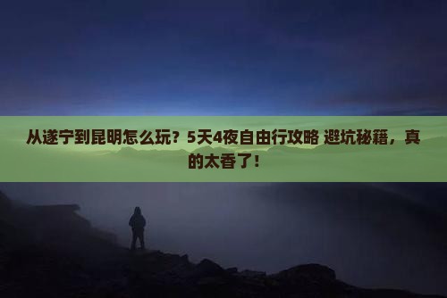 遂宁到云南昆明自由行