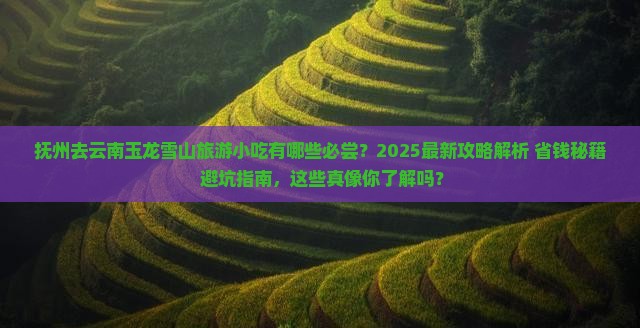 抚州去云南玉龙雪山旅游小吃