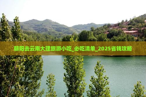朝阳去云南大理旅游小吃