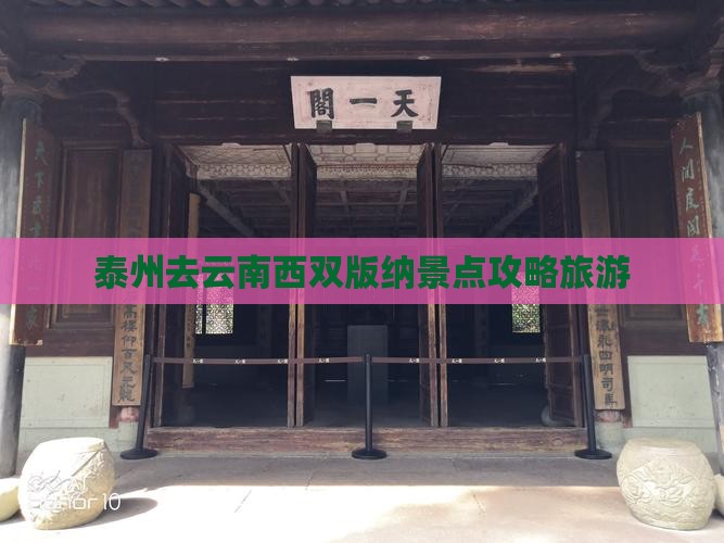 泰州去云南西双版纳景点